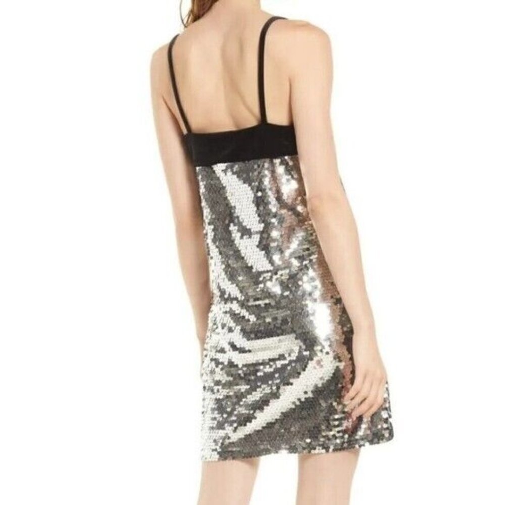 OPEN Edit Women sequin spaghetti strap dress sz XXSmall